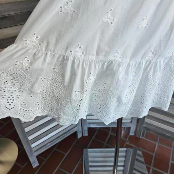 Women's Bishop 3/4 Sleeve Eyelet A-Line Dress | Knox Rose | Small - Picture 3 of 10